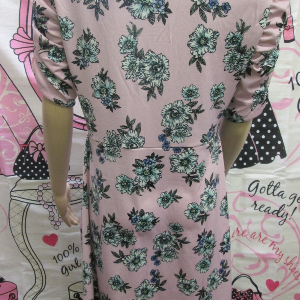 NY-LA NO COMMENT PURPLE LILY LADIES DRESS RUFFLE - Picture 5 of 8